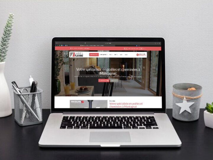 Site internet Label Flamme réalisé par L&A Communication