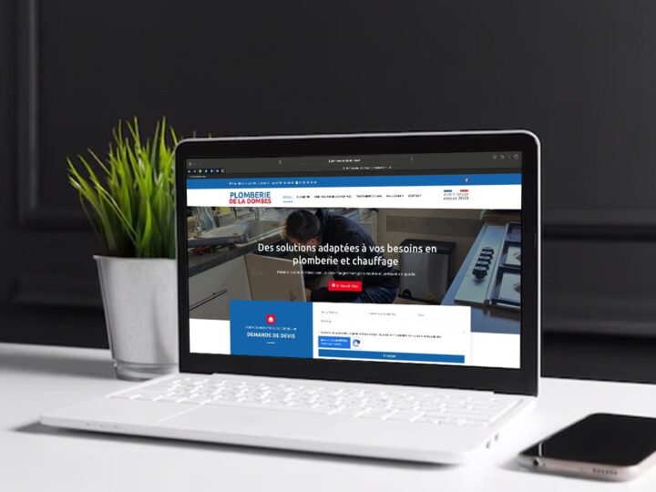 Site internet Plomberie de la Dombes réalisé par L&A Communication