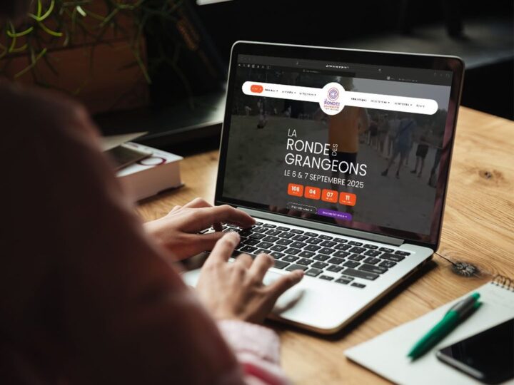 Site internet La Ronde des Grangeons réalisé par L&A Communication