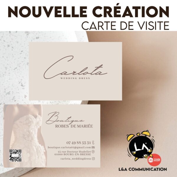 Carte de visite personnalisée — L&A Communication (visuel 4)