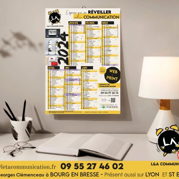 Calendrier personnalisé — L&A Communication
