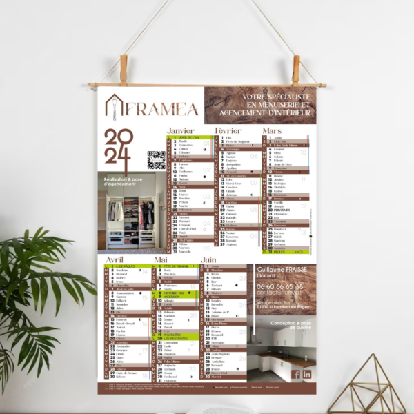 Calendrier personnalisé — L&A Communication