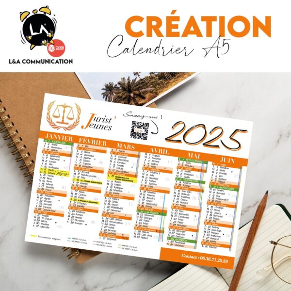 Calendrier personnalisé — L&A Communication (visuel 2)