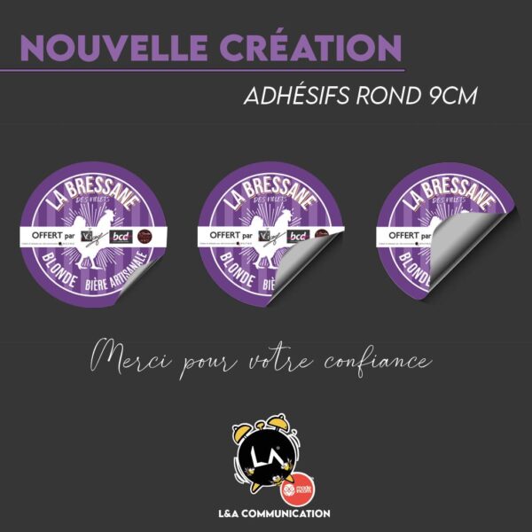 Sticker personnalisé — L&A Communication