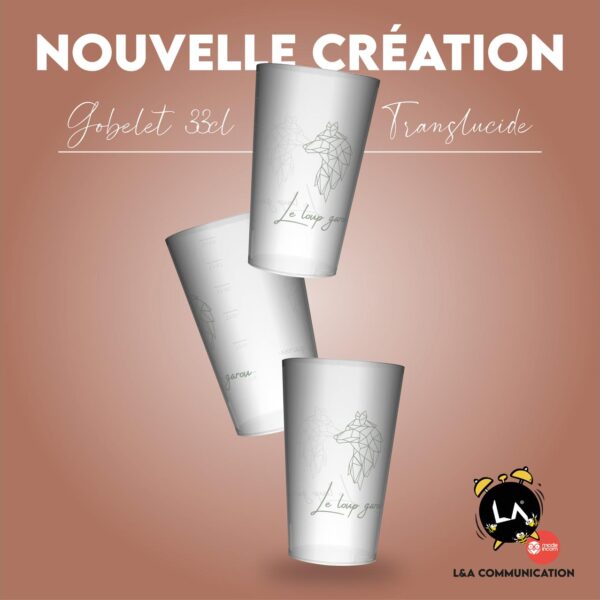Gobelet réutilisable personnalisé — L&A Communication (visuel 4)