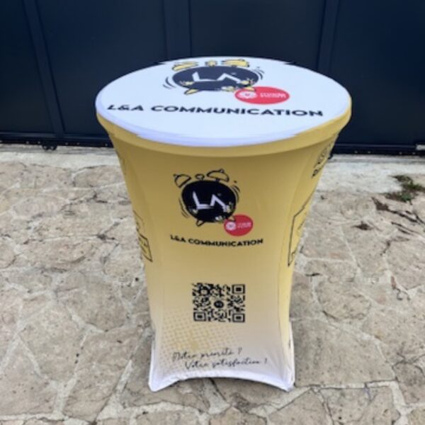 Mange-debout personnalisé — L&A Communication