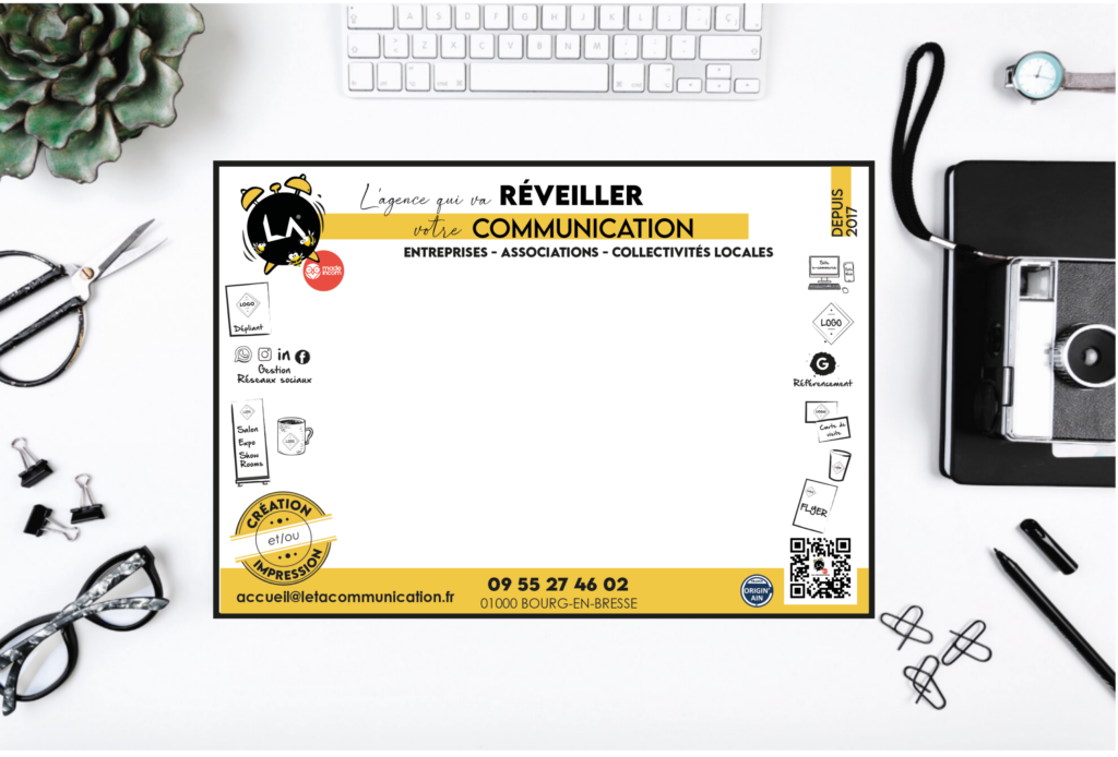 Sous-main personnalisé — L&A Communication