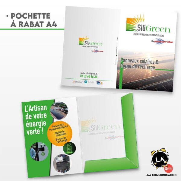 Pochette à rabat personnalisée — L&A Communication