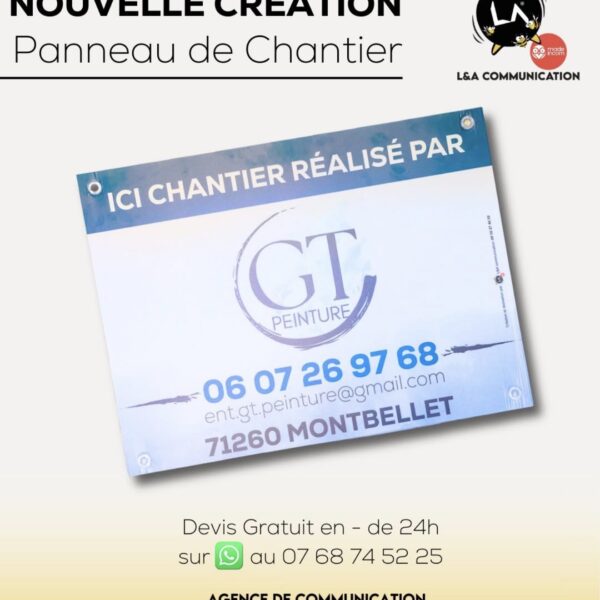 Panneau de chantier — L&A Communication (visuel 2)